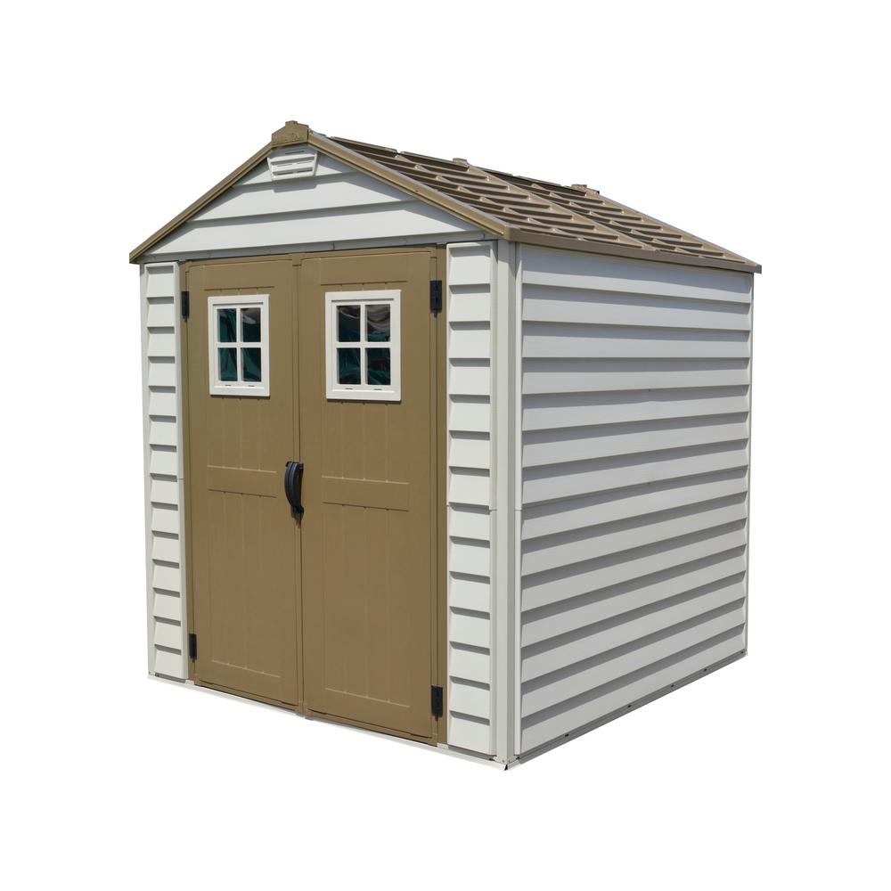 duramax sheds duramax building products storemax 7 ft. x 7 ft. vinyl storage shed SGJPUES