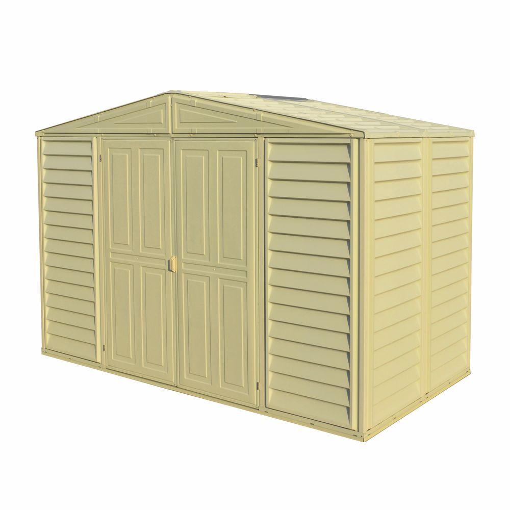 duramax sheds duramax building products woodbridge 10.5 ft. x 5 ft. plastic vinyl shed HIRFHXQ