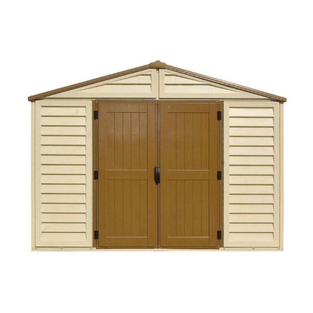 duramax sheds duramax building products woodbridge plus 10.5 ft. x 10.5 ft. vinyl storage TULCDIV