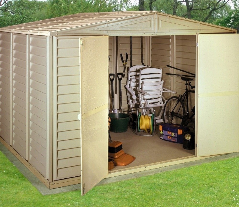 duramax sheds duramax woodbridge 10ft x 8ft pvc shed VXNAAEJ