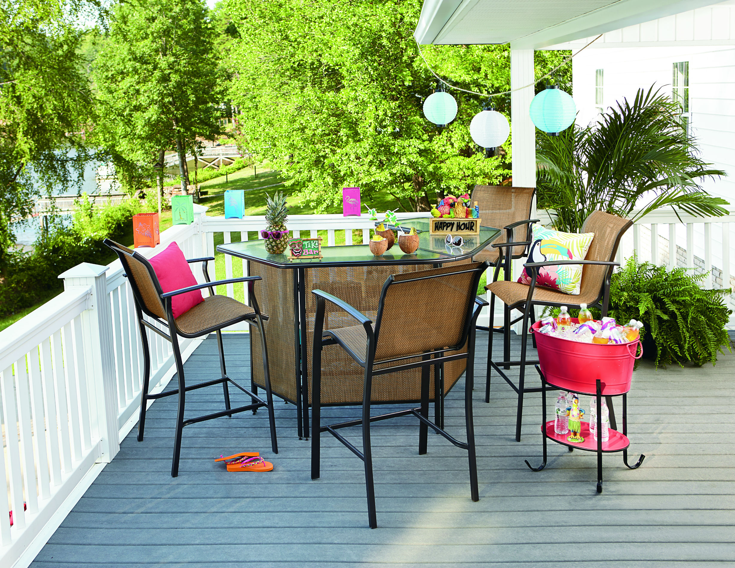 essential garden fulton 5-piece patio bar set *limited availability MKAFEAT