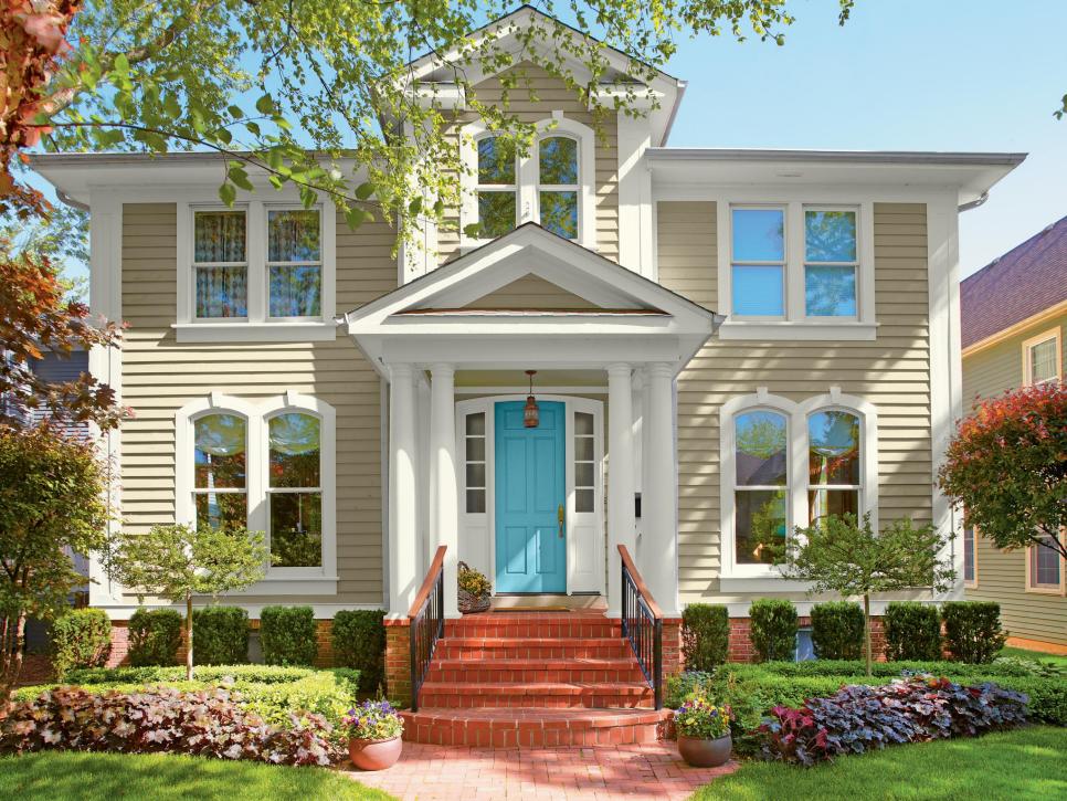 exterior house colors 28 inviting home exterior color ideas | hgtv ZQNIWTL