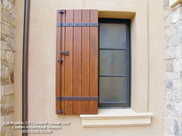 exterior wood shutters custom wood shutters in a tuscan style design mediterranean-exterior TSWBCQQ