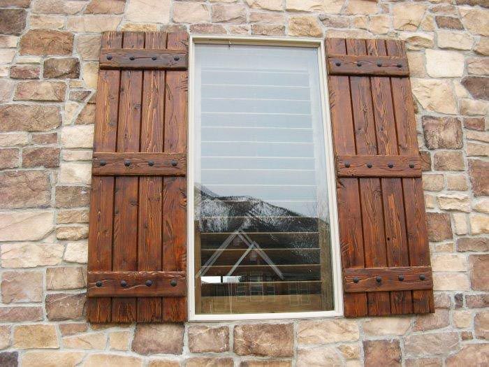 exterior wood shutters | decorative, provide privacy u0026 safety VQEJKJM