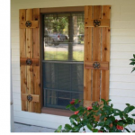 exterior wood shutters give your home a unique, one-of-a-kind look with decorative custom made wooden KMLVNHZ