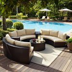 factory direct sale outdoor lounge furniture 6 piece wicker curved  conversation USDJWBK