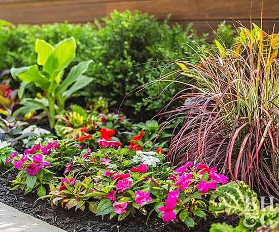 flower beds low-profile flower bed along sidewalk TOYPRKI