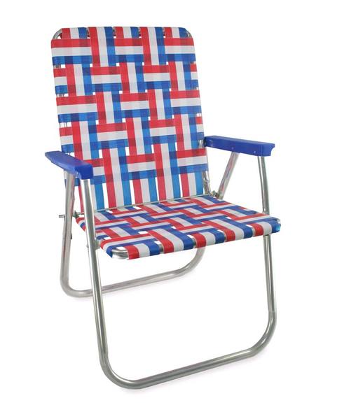 folding lawn chairs lawn chair usa - old glory folding aluminum webbing classic chair with HKQMPYN