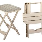 folding patio table plastic folding patio end table, 2-pc set (quick fold) (great YINAHMA