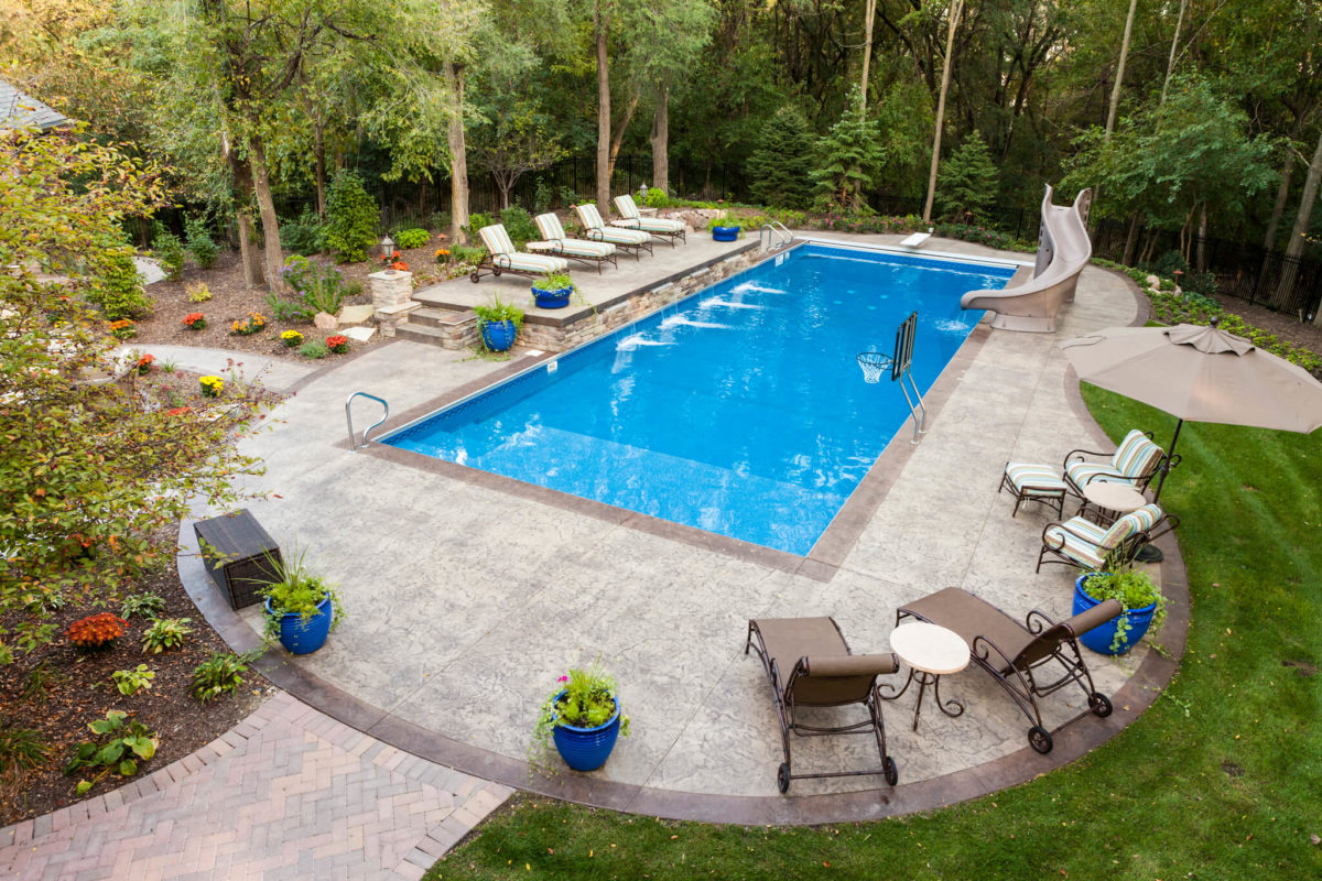 four options to create a one-of-a-kind decorative concrete pool deck KGSHZPD