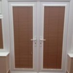 french door blinds could look messy on the little windows onto french doors. ZQWUXMM