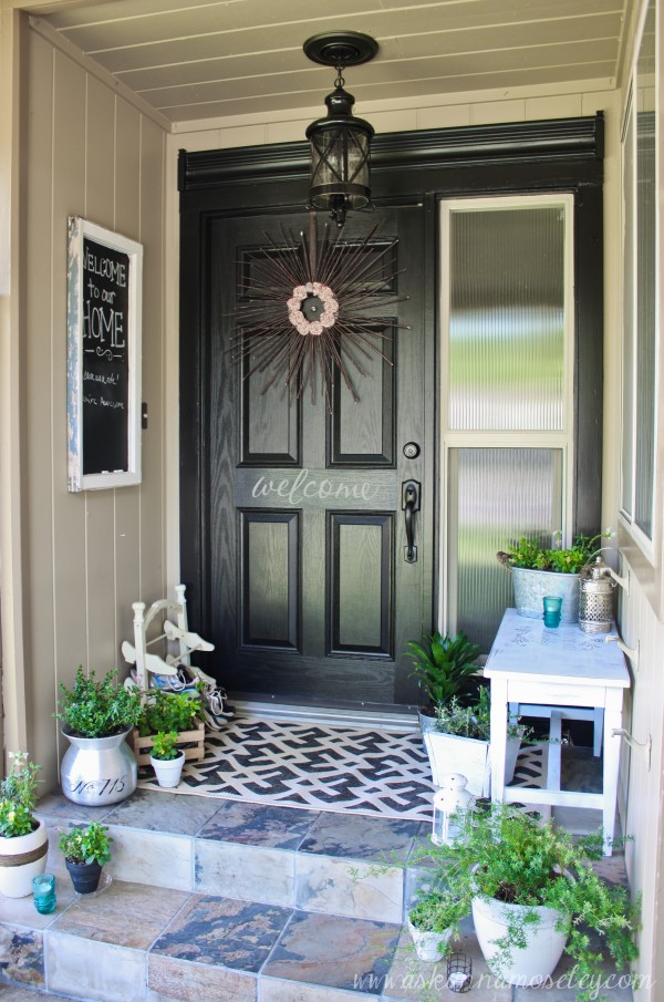 front porch decor lots of charm on a small front porch ANSDMSS