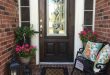 front porch decor spring outdoor decorating. small front porch | small outdoor living area | QZQKLAH