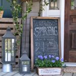 front porch decor spring quote chalkboard YKXTTBO