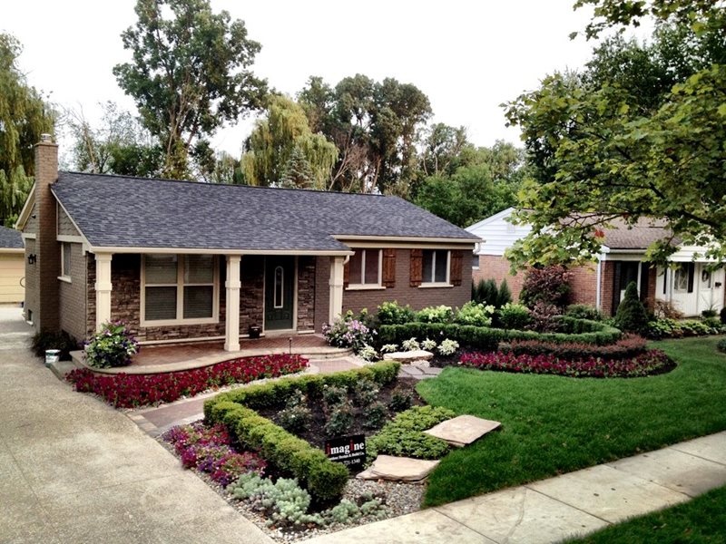 front yard after front yard landscaping imagine landscapes northville, mi JNCHIFL