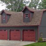 garage sheds legacy 2 story maxibarn three car prefab garage UFLHNFW