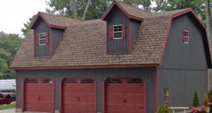 garage sheds legacy 2 story maxibarn three car prefab garage UFLHNFW