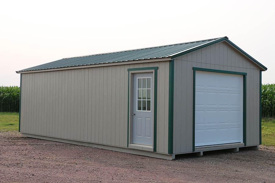 garage sheds single car garage BWHGAWL