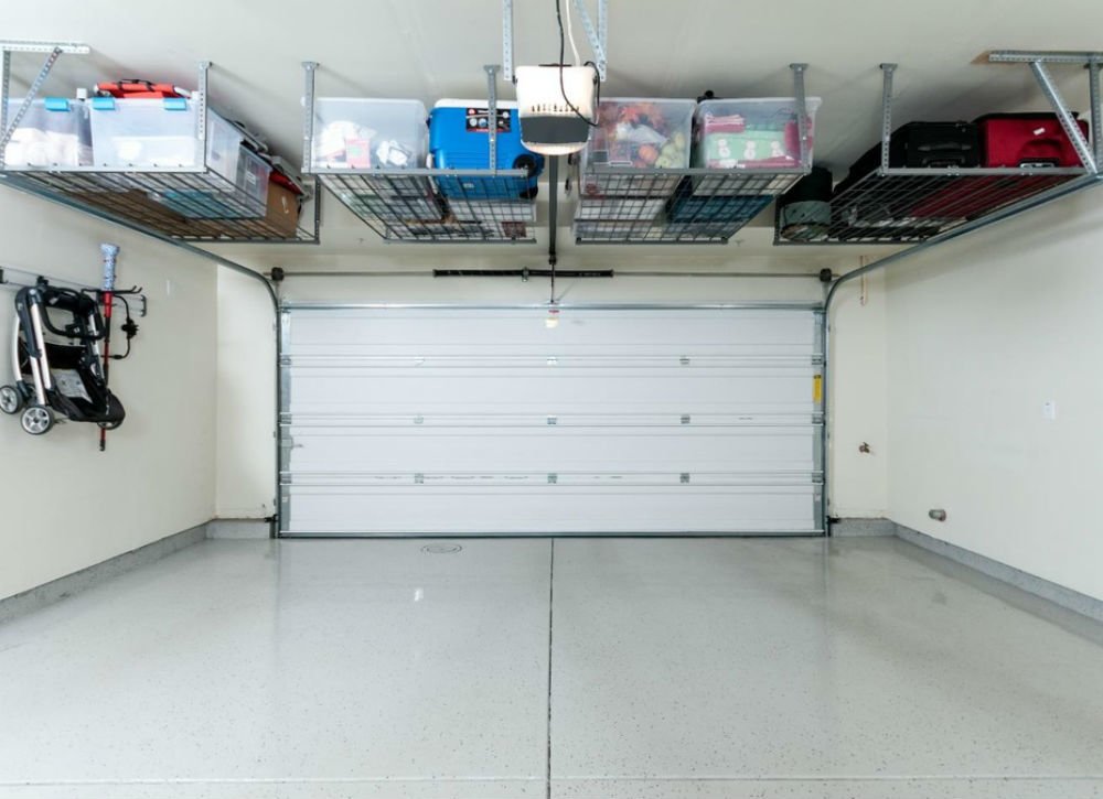 garage storage use ceiling-mount racks UNYCTER