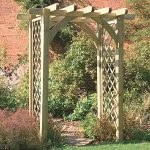 garden arches ultima pergola arch with trellis PINZBLO