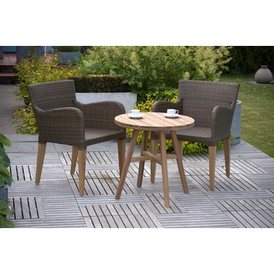 garden bistro sets luxury weave u0026 teak garden bistro set UPNDWFW