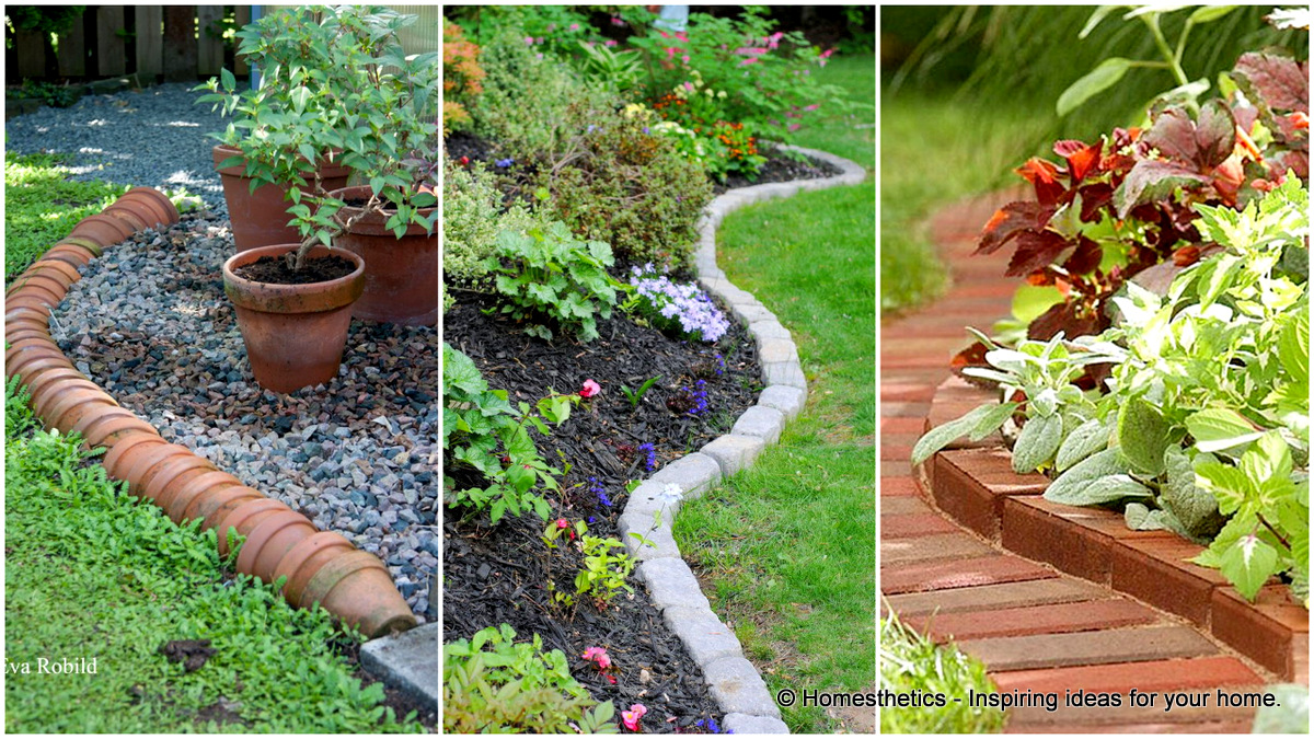 garden border edging 17 simple and cheap garden edging ideas for your garden HFLTBEW