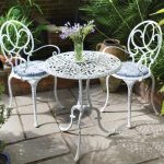 garden chairs useful metal garden furniture more FQAVJSN