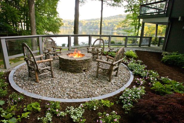 garden design ideas fire pit QGNMBZZ