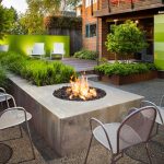 garden design ideas small garden, fire pit, modern garden scot eckley inc. seattle, wa KMSCMHV