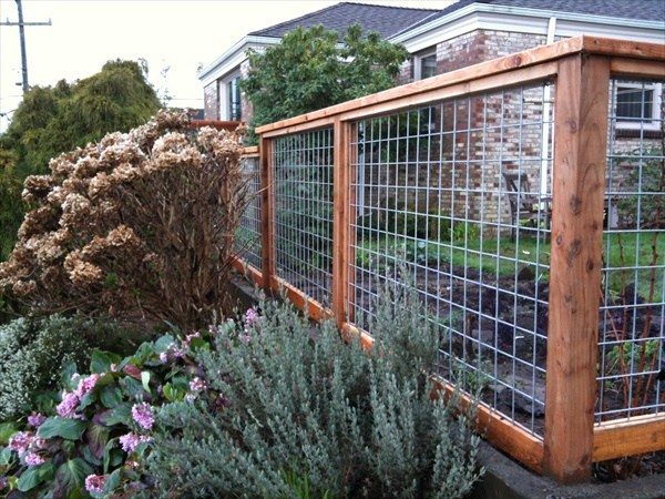 garden fence ideas more wood frame wire fence ideas: SEHVTDZ