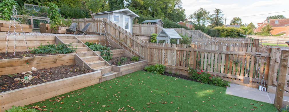 garden fence ideas white horse pub: country garden by hampshire design consultancy ltd. ZSBXDUF