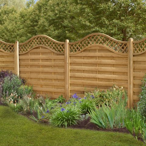 garden fence panels forest paloma panel 1.5m high (europa prague) SHLOQNB