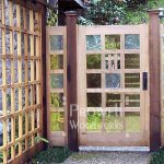 garden gates custom wood garden gate #97 in ross, ca AEYSJJG