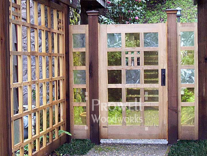 garden gates custom wood garden gate #97 in ross, ca AEYSJJG