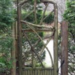 garden gates garden design details: rustic wood gates AQGXIFE