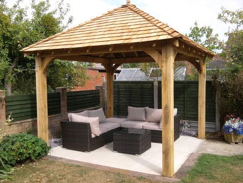 garden gazebo oak gazebo 5 RDUWZGK