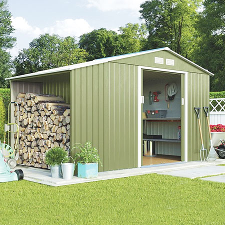 garden huts waltons metal sheds YMDQFVK