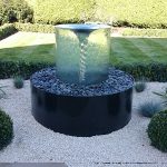 garden landscaping ideas spectacular water feature OXFVUOZ