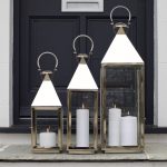 garden lanterns tall stainless steel garden candle lantern WZPZUJQ