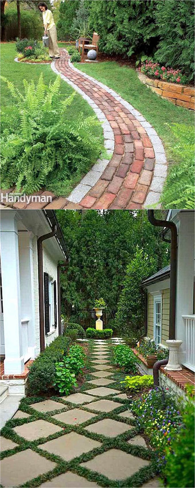 garden path ideas a grassy area is beautiful. it is not suitable for heavy traffic NLTQBMQ