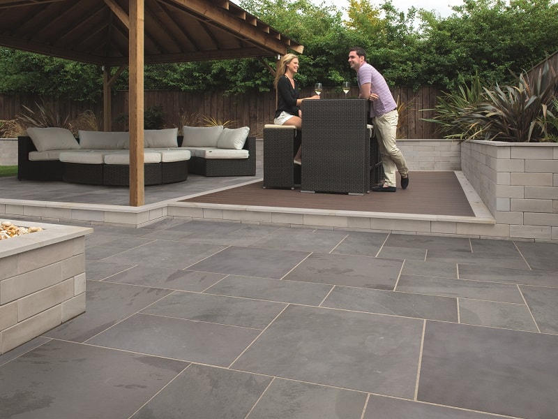 garden paving slabs marshalls fairstone slate casarta garden paving | turnbull EQDVHQD