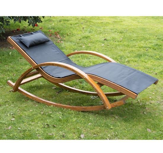 garden recliners garden wooden lounger patio sun bed rocking chair pool armrest recliner XPOGBXT