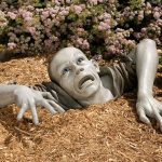 garden sculptures lifesize zombie garden sculpture LBABUOY