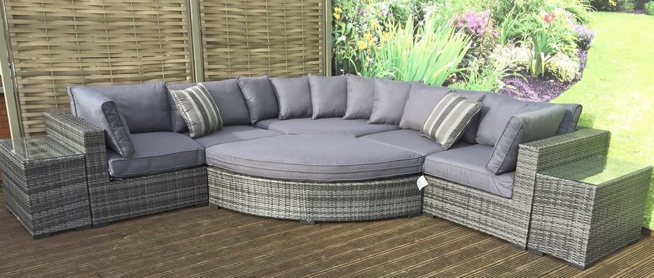 garden sets grey rattan garden furniture sets for sale IEBMSAG