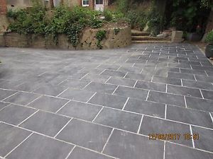 garden slabs image is loading slate-paving-slabs-drive-patio-slabs-garden-10m2- BCOZSXJ