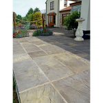 garden slabs marshalls heritage riven old yorkstone 300 x 300 x 38mm paving slab THCDKEZ