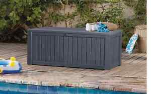 garden storage boxes image is loading grey-keter-extra-large-garden-plastic-outdoor-storage- ENUNMZT