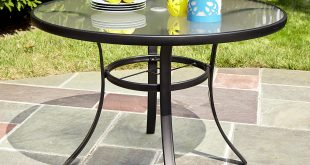 garden tables essential garden bartlett tempered glass dining table *limited availability QFQCNVO