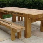 garden tables rustic oak beam garden table LTWPQWI