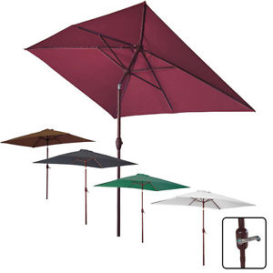 garden umbrella image is loading 2x3m-rectangle-garden-parasol-umbrella-patio-sun-shade- QEYTVMG